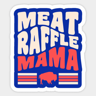 Meat Raffle Mama Buffalo Mom Minnesota Mom Sticker